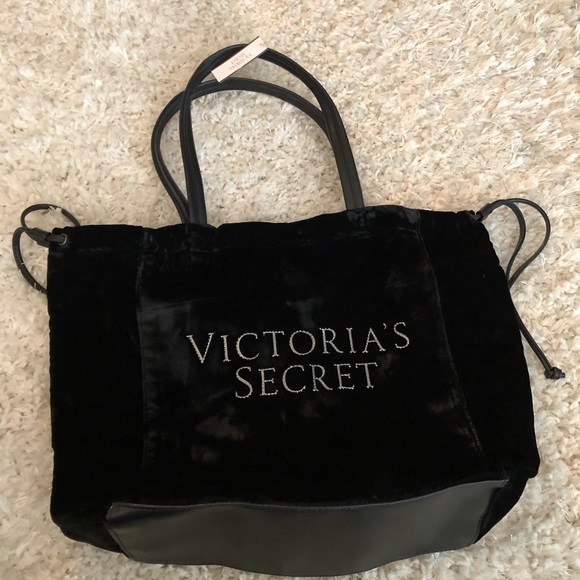 Victoria's Secret Handbags - Victoria’s Secret velour tote bag NWT